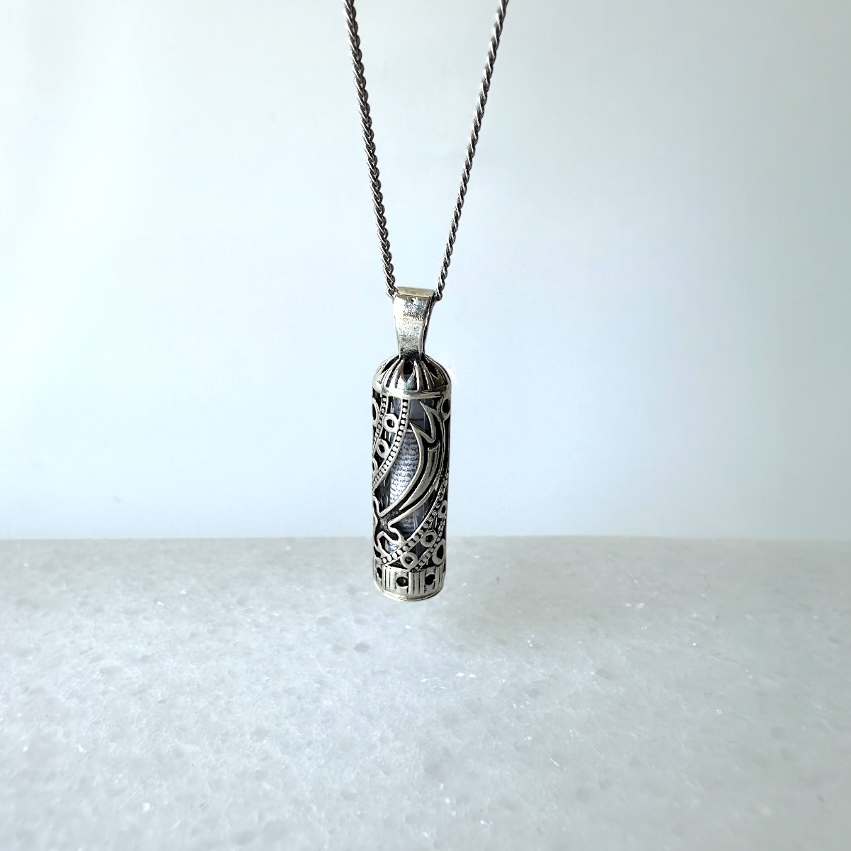925 Sterling Silver Zulfiqar Motif Cevsen Necklace
