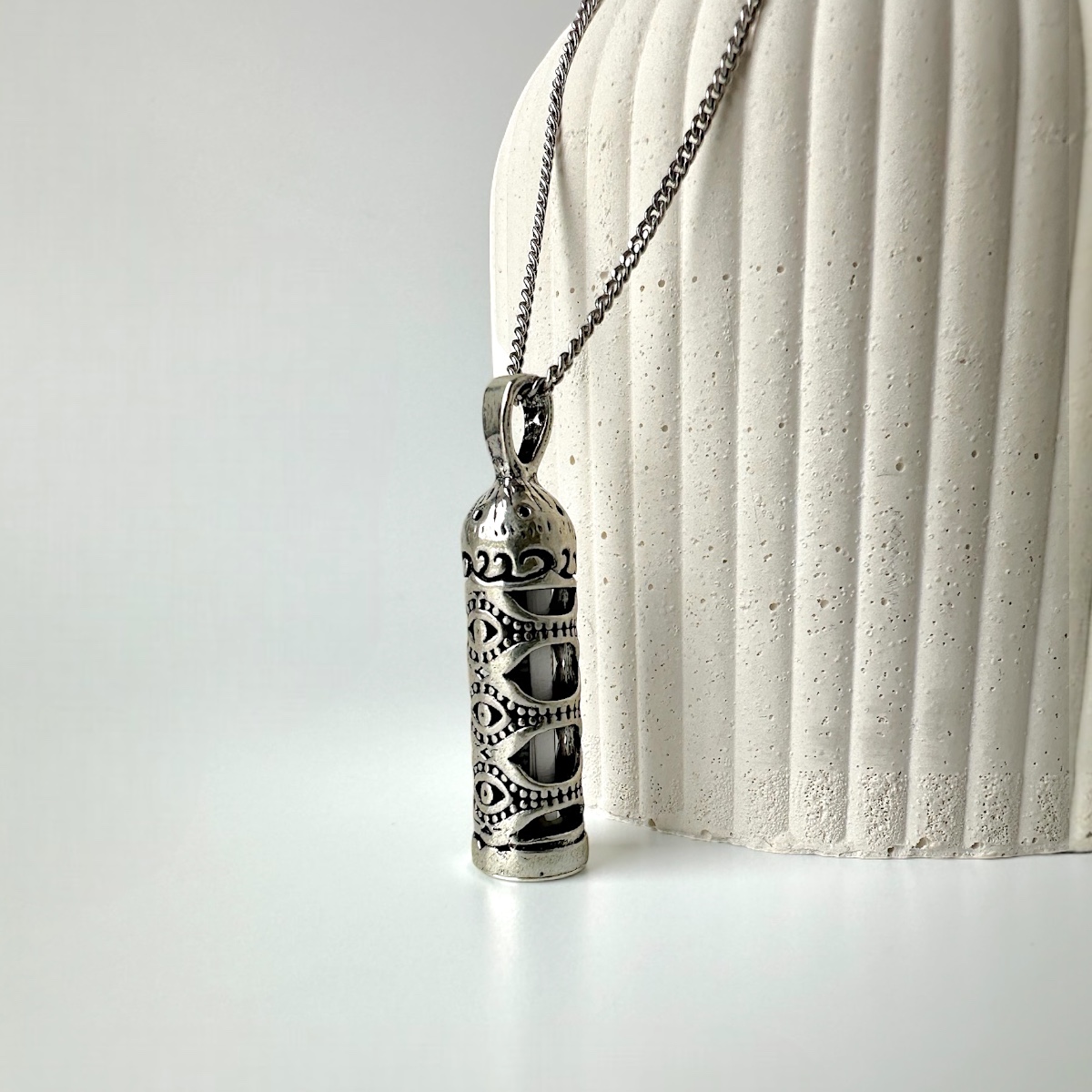 925 Sterling Silver Necklace with Eye Pattern