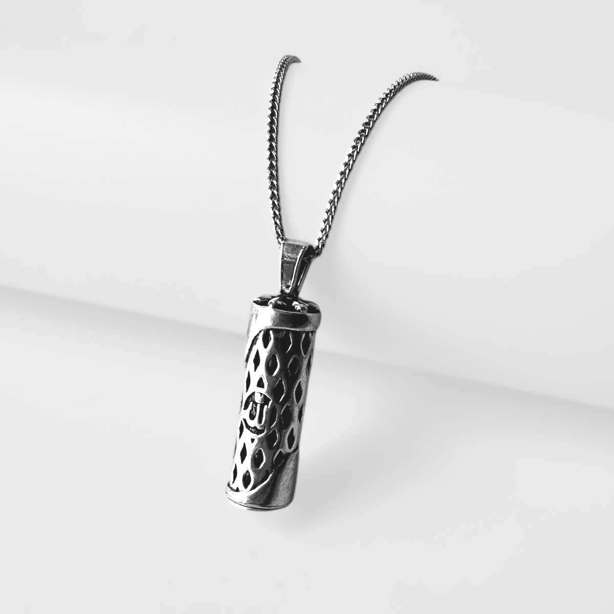 925 Sterling Silver Allah Cevsen Necklace
