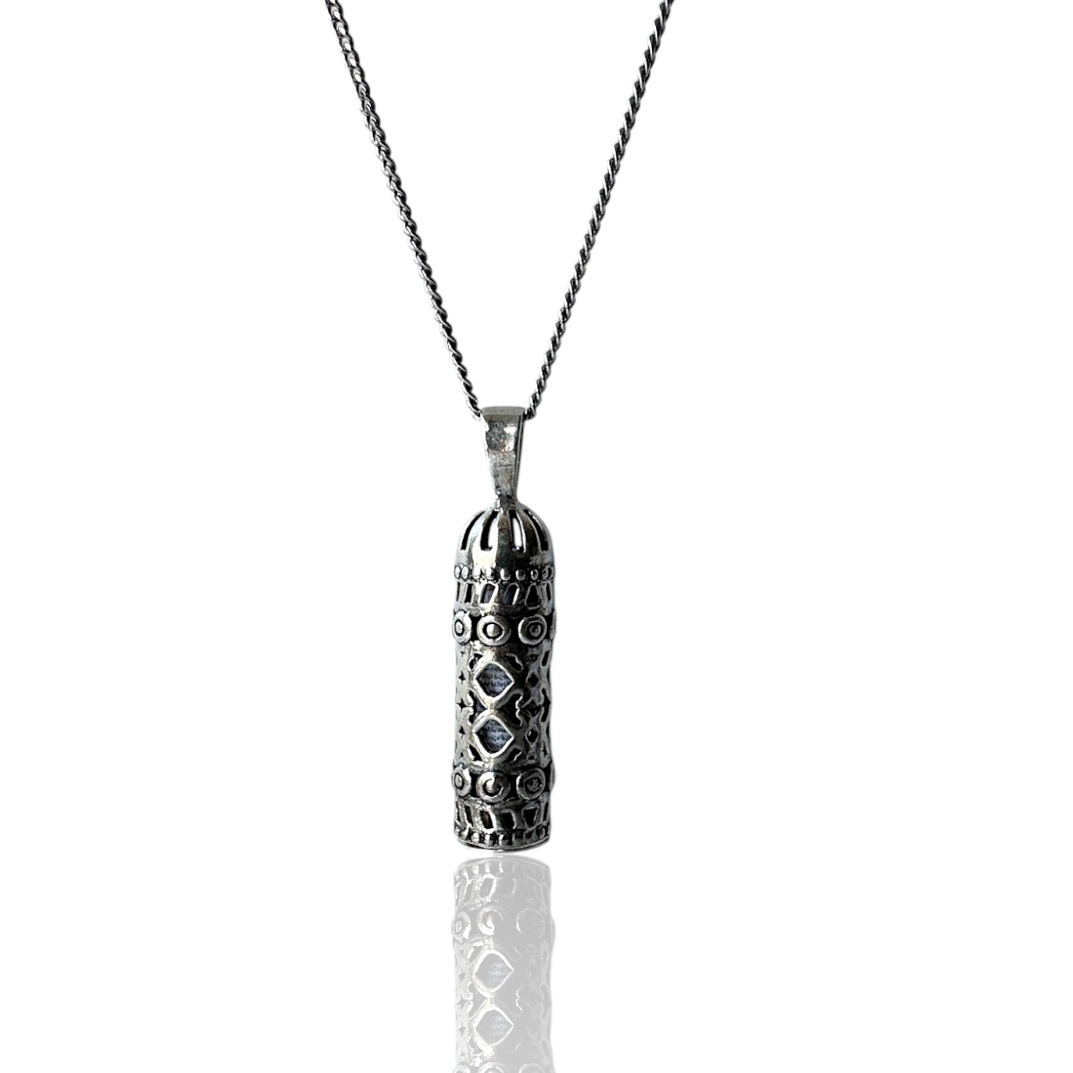 925 K Cevşen Kebir Prayer Silver Necklace