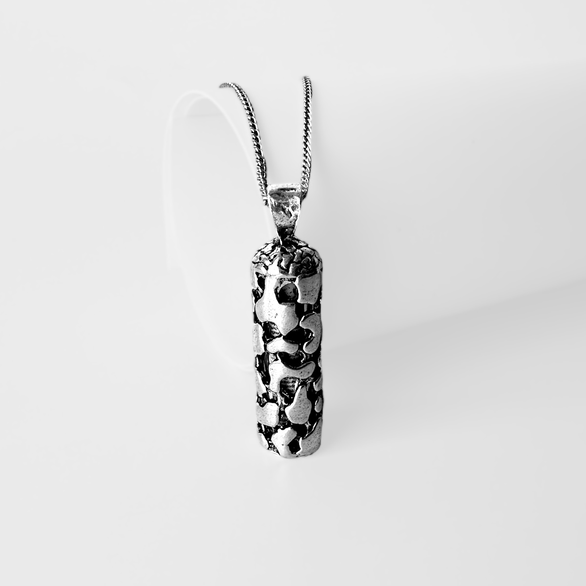 925 Sterling Silver Necklace with Pieces Cevşen
