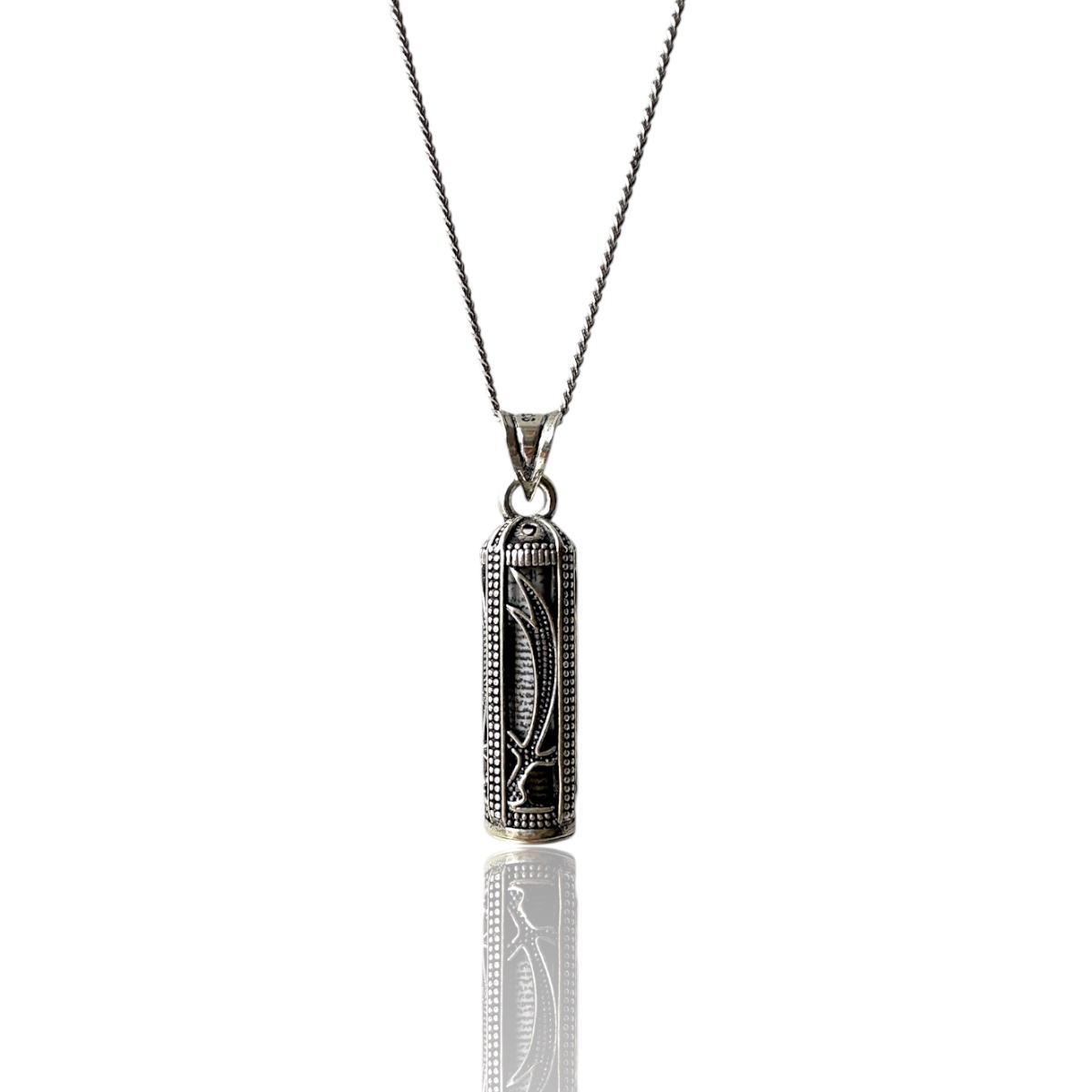 925 K Zülfikar Motif Cevşen Silver Necklace
