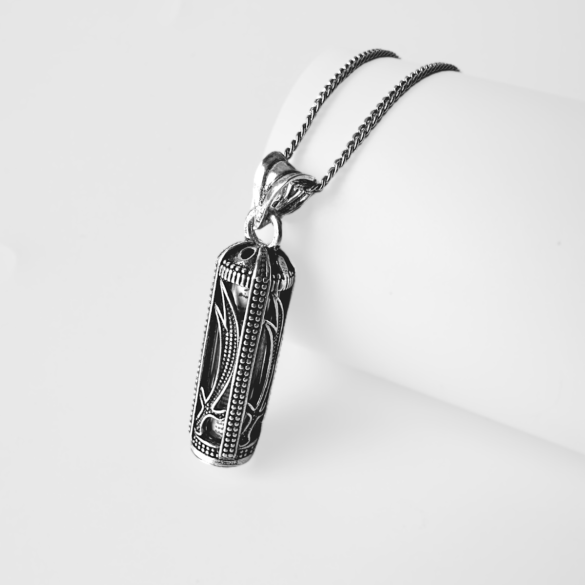 925 Sterling Silver Zulfiqar Motif Cevsen Necklace