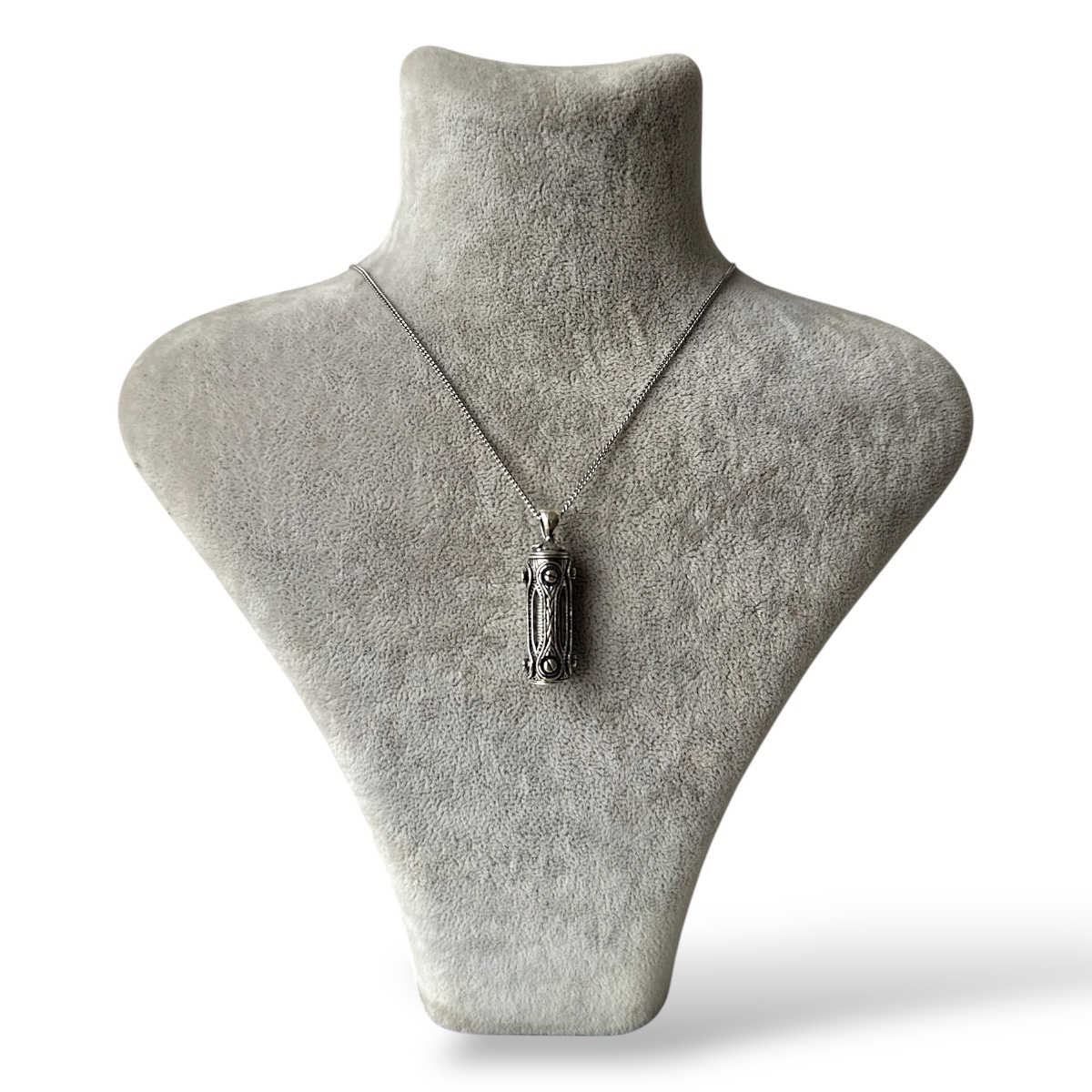 925 Sterling Screw Cevşeni Kebir Silver Necklace