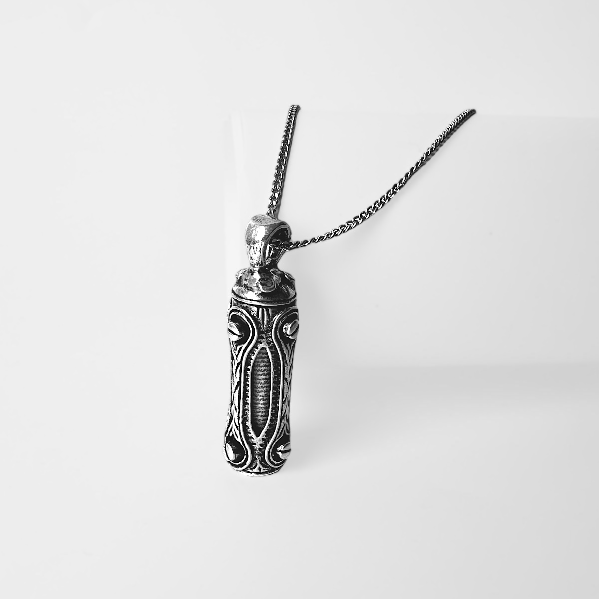 925 Sterling Screw Cevşeni Kebir Silver Necklace