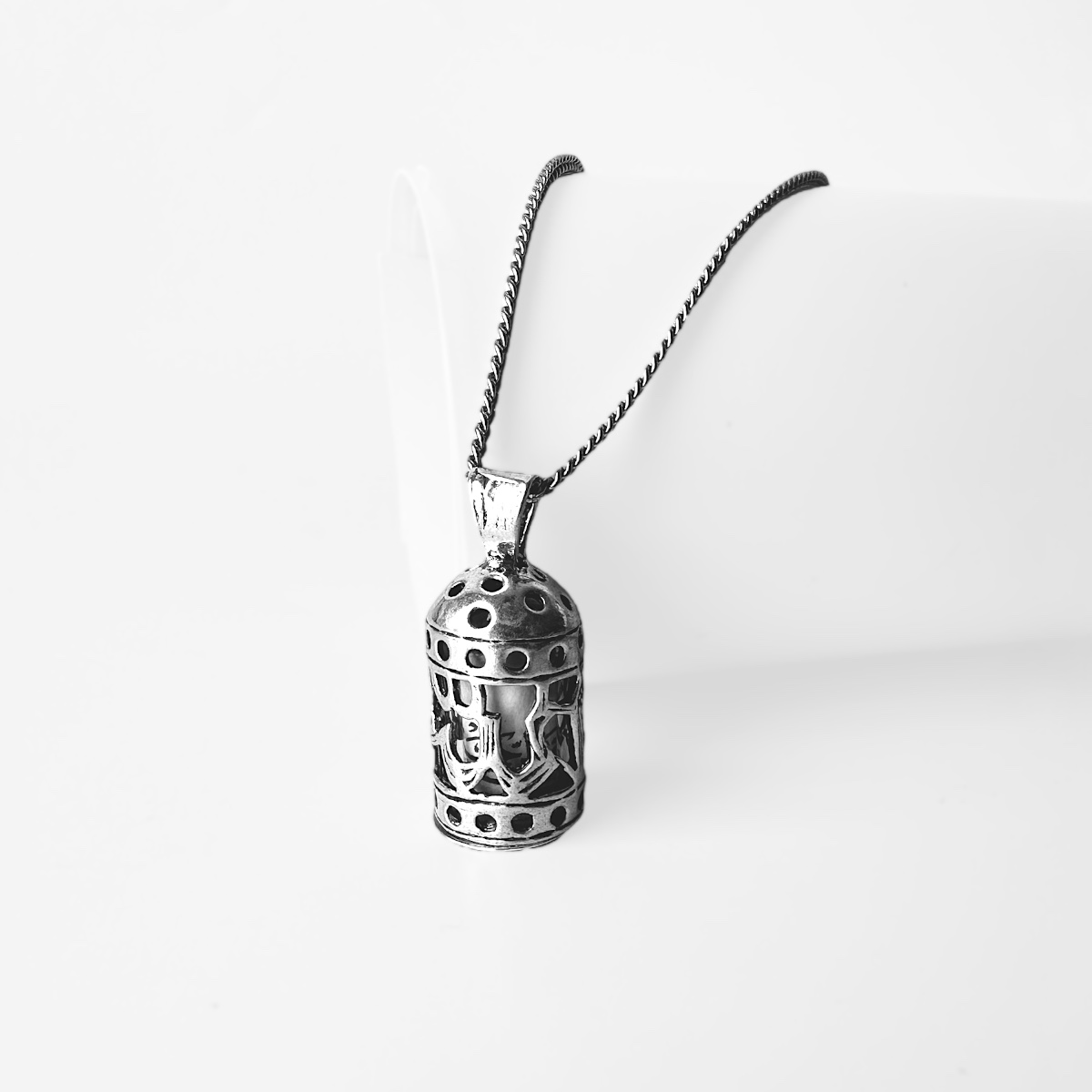 925 Sterling Silver Allah Cevsen Necklace