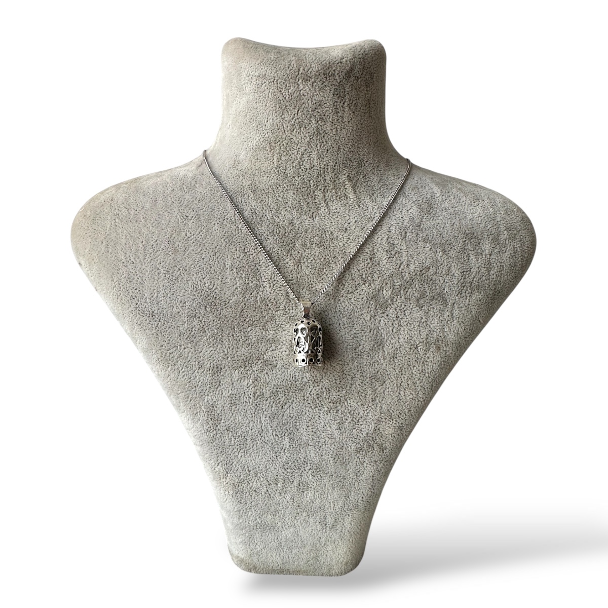 925 Sterling Silver Necklace with Cevşen Prayer Motif