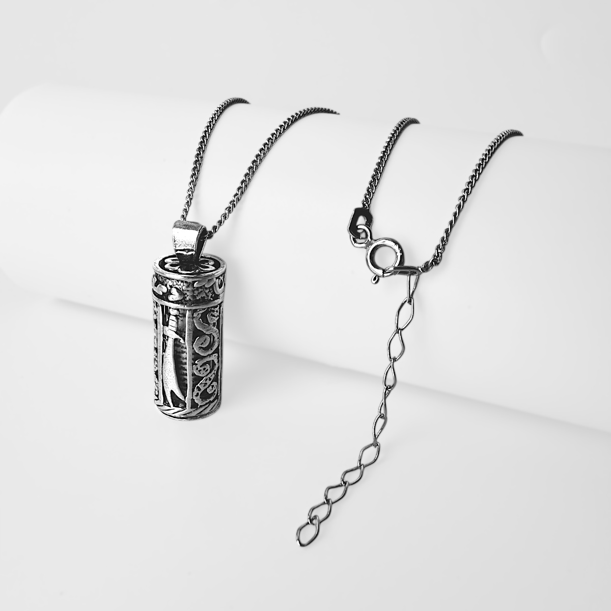925 Sterling Silver Zulfiqar Motif Cevsen Necklace