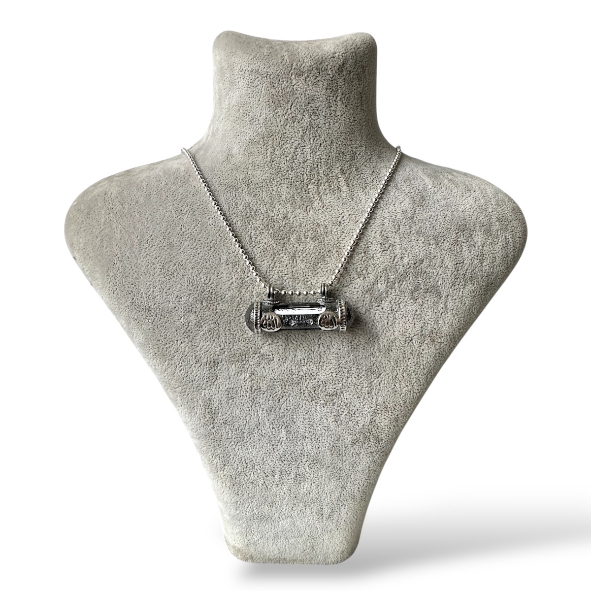 925 Sterling Oxidized Cevsen Silver Necklace