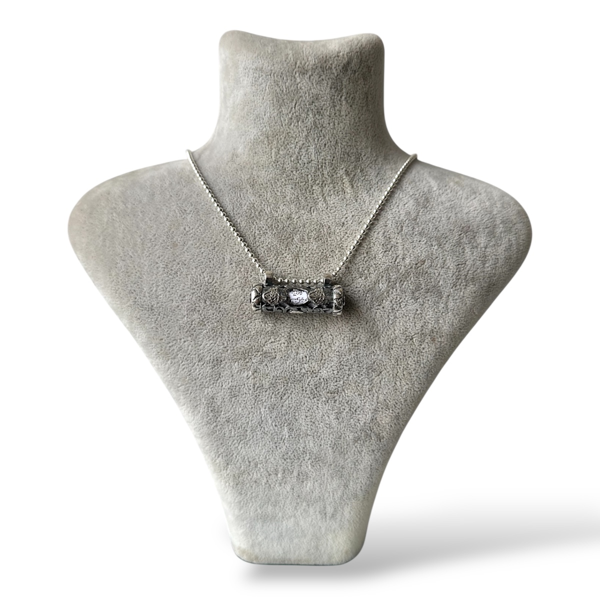925 Sterling Silver Tughra Motif Cevsen Necklace
