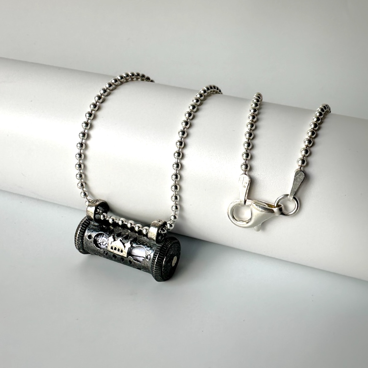 925 Sterling Silver Necklace with Mosque Motif