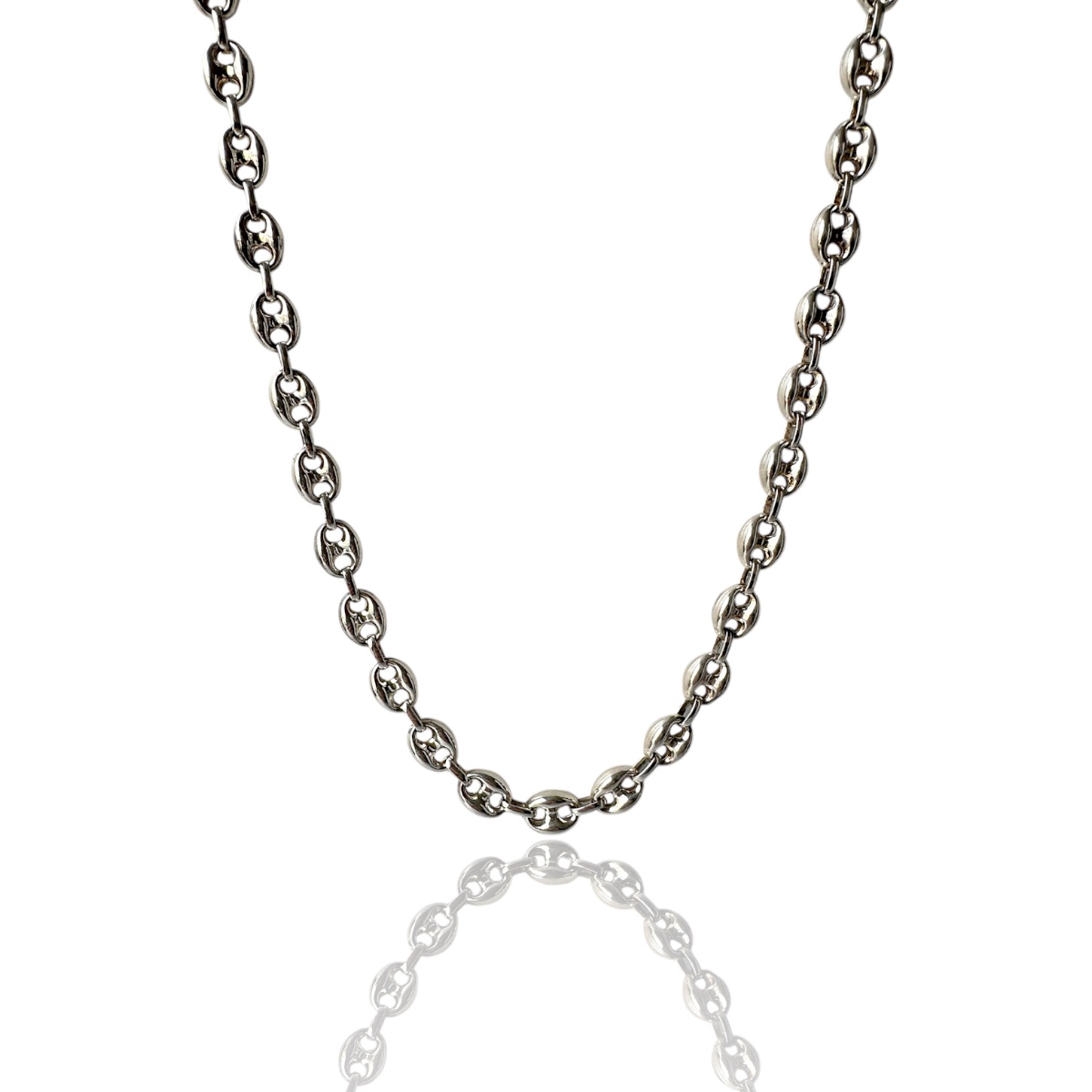 925 K 8mm Gemici Chain Men's Silver Necklace