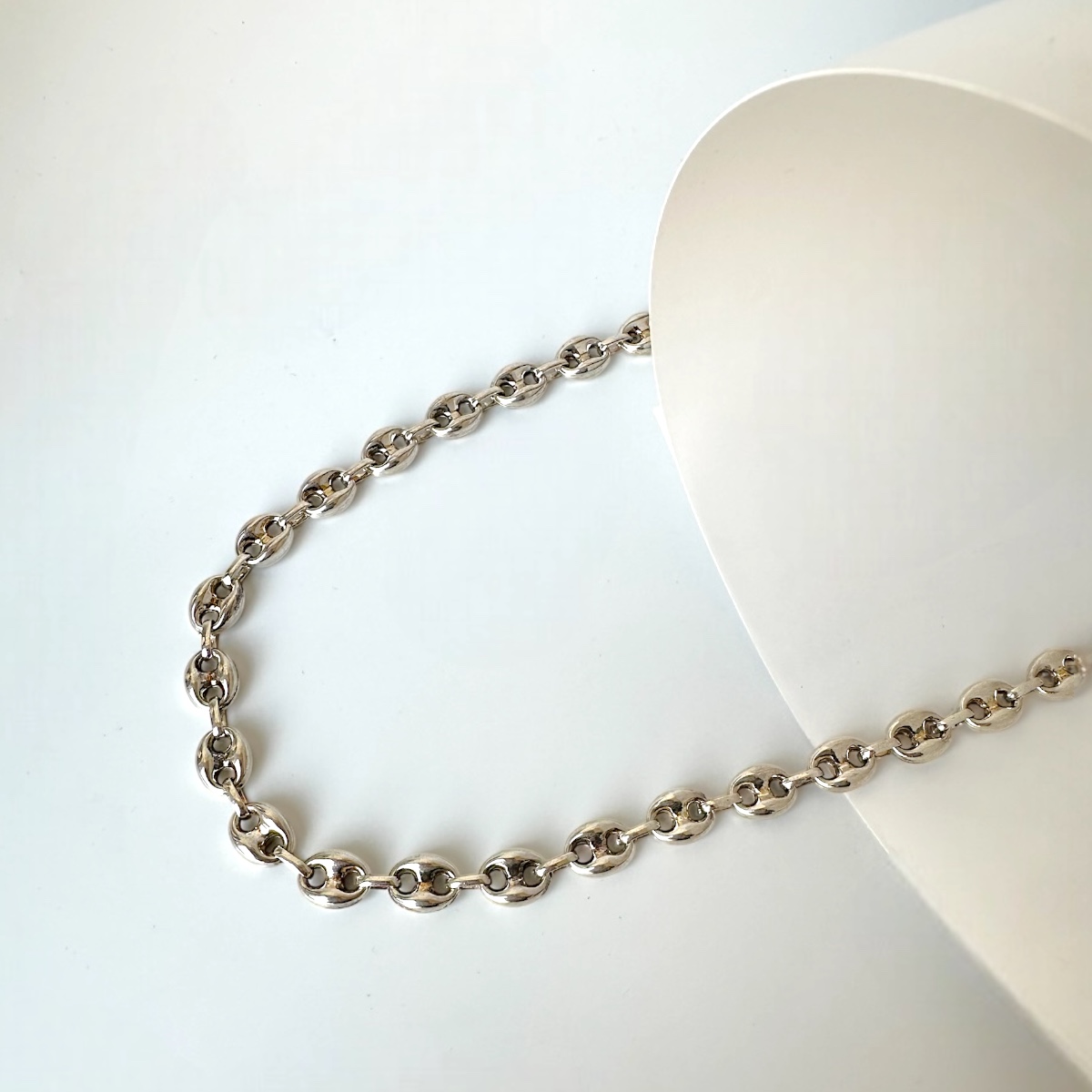 925 Sterling 8mm Sailor Chain Silver Necklace