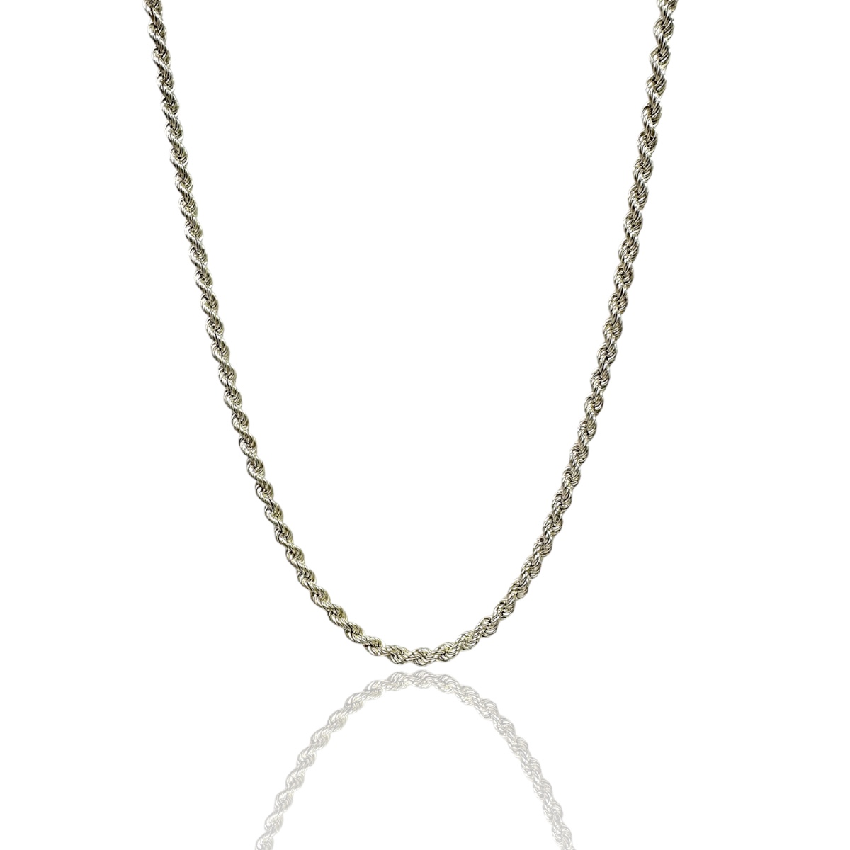 925 Sterling 5mm Rope Women’s Silver Chain