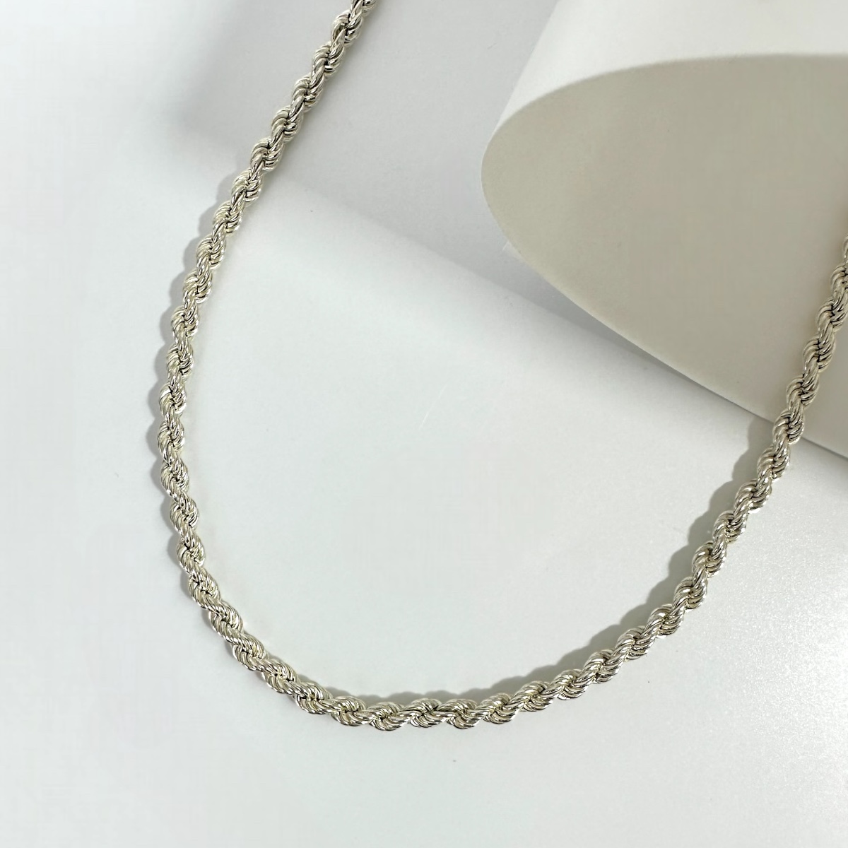 925 Sterling 5mm Rope Women’s Silver Chain