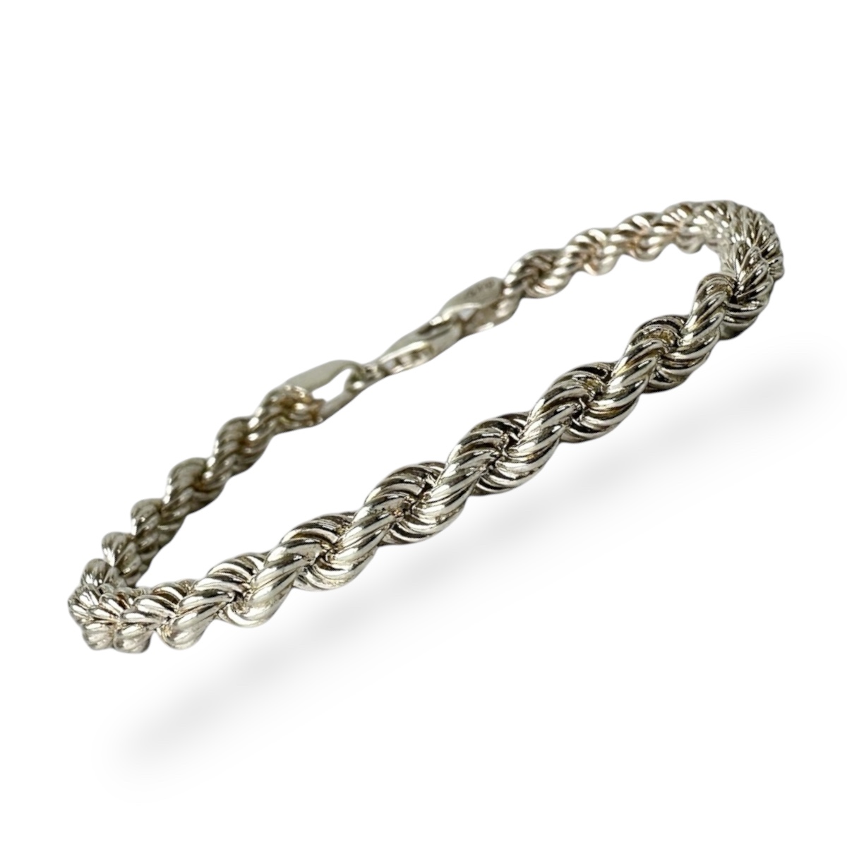925 Sterling 5mm Rope Women’s Silver Bracelet