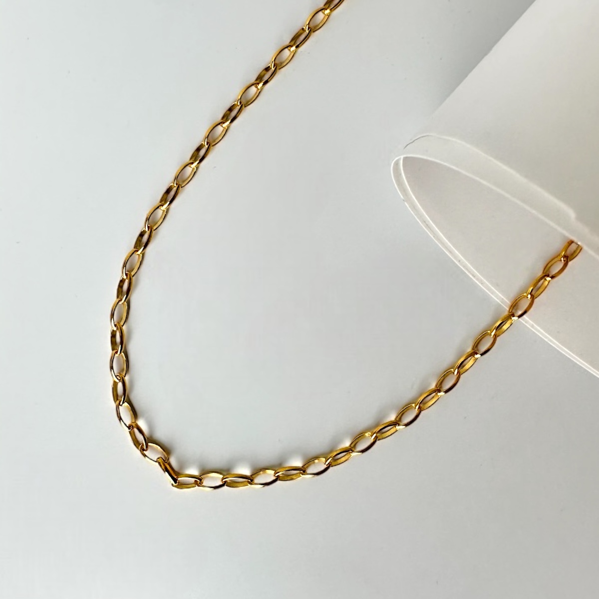 925 Sterling 2mm Women’s Gold Plated Silver Chain