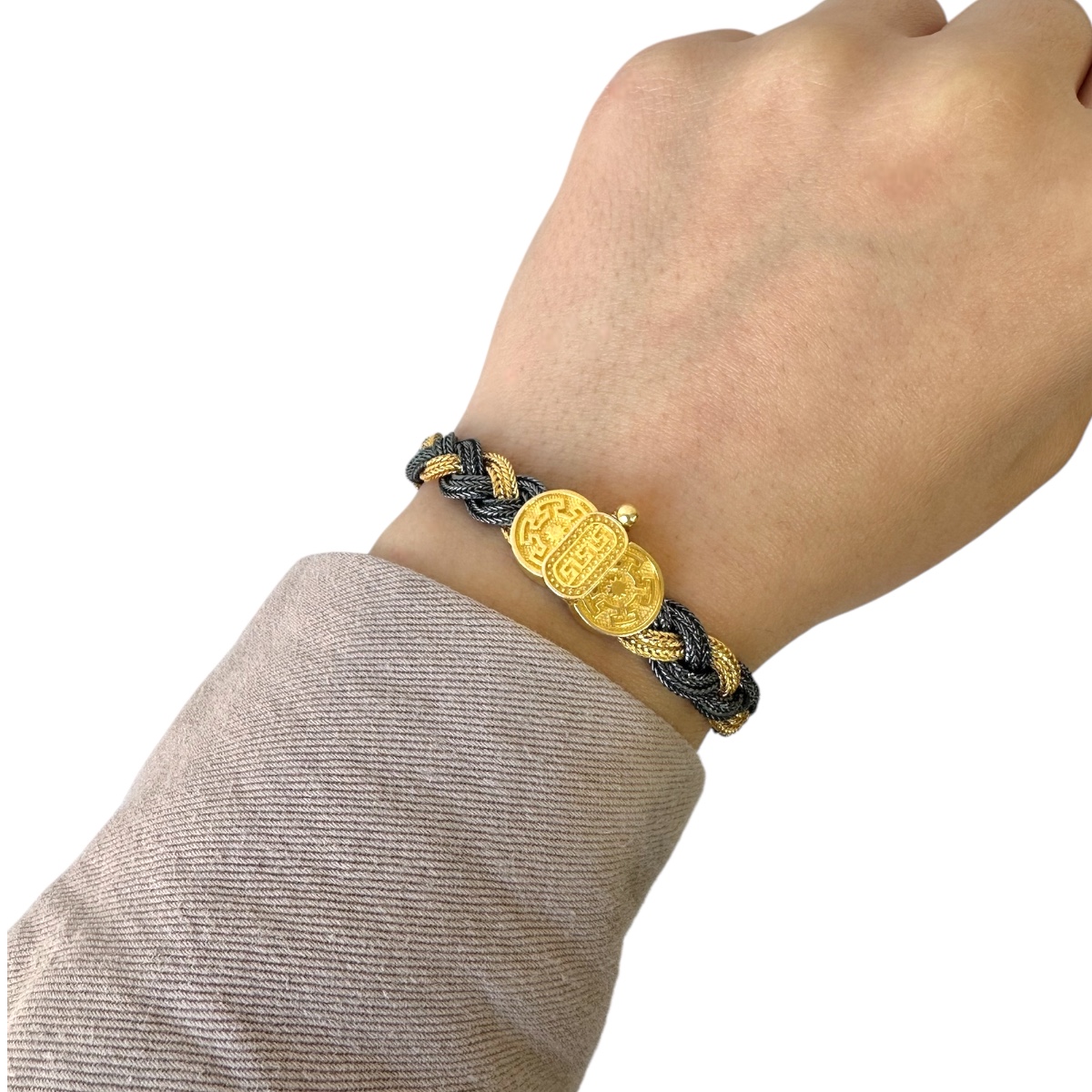 925 carat Mardin Straw Silver Bracelet