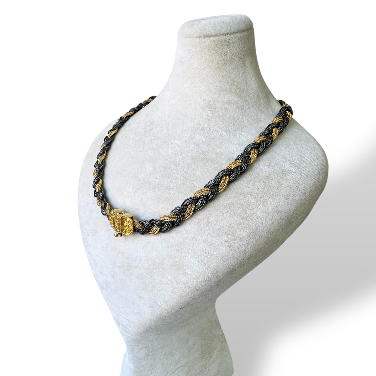 925 Sterling Mardin Straw Silver Necklace