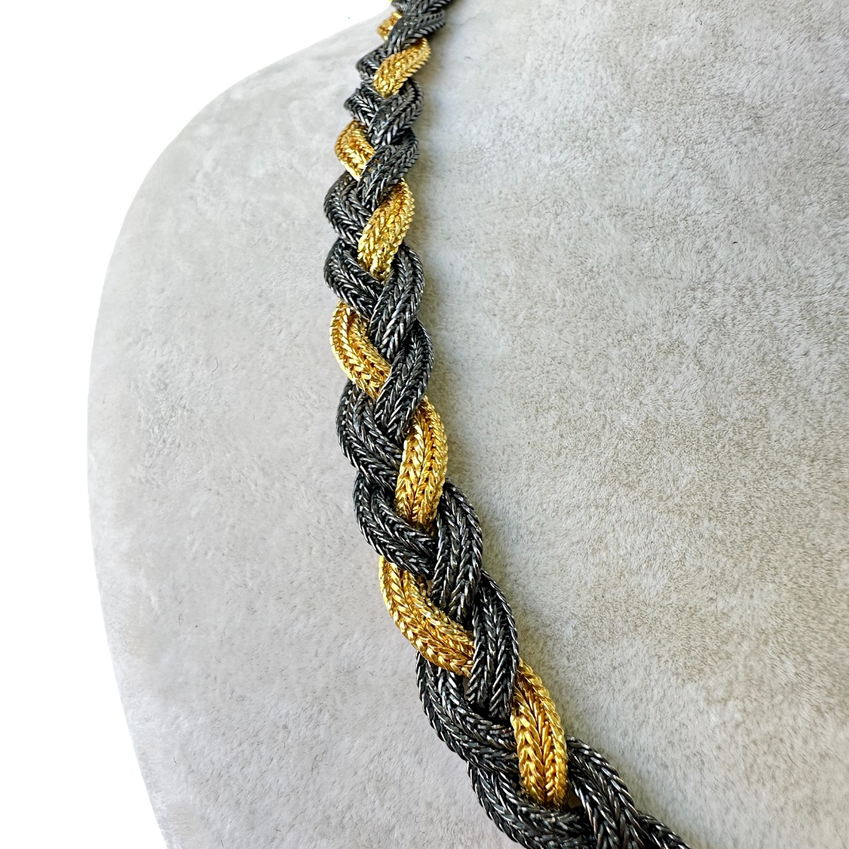 925 Sterling Mardin Straw Silver Necklace