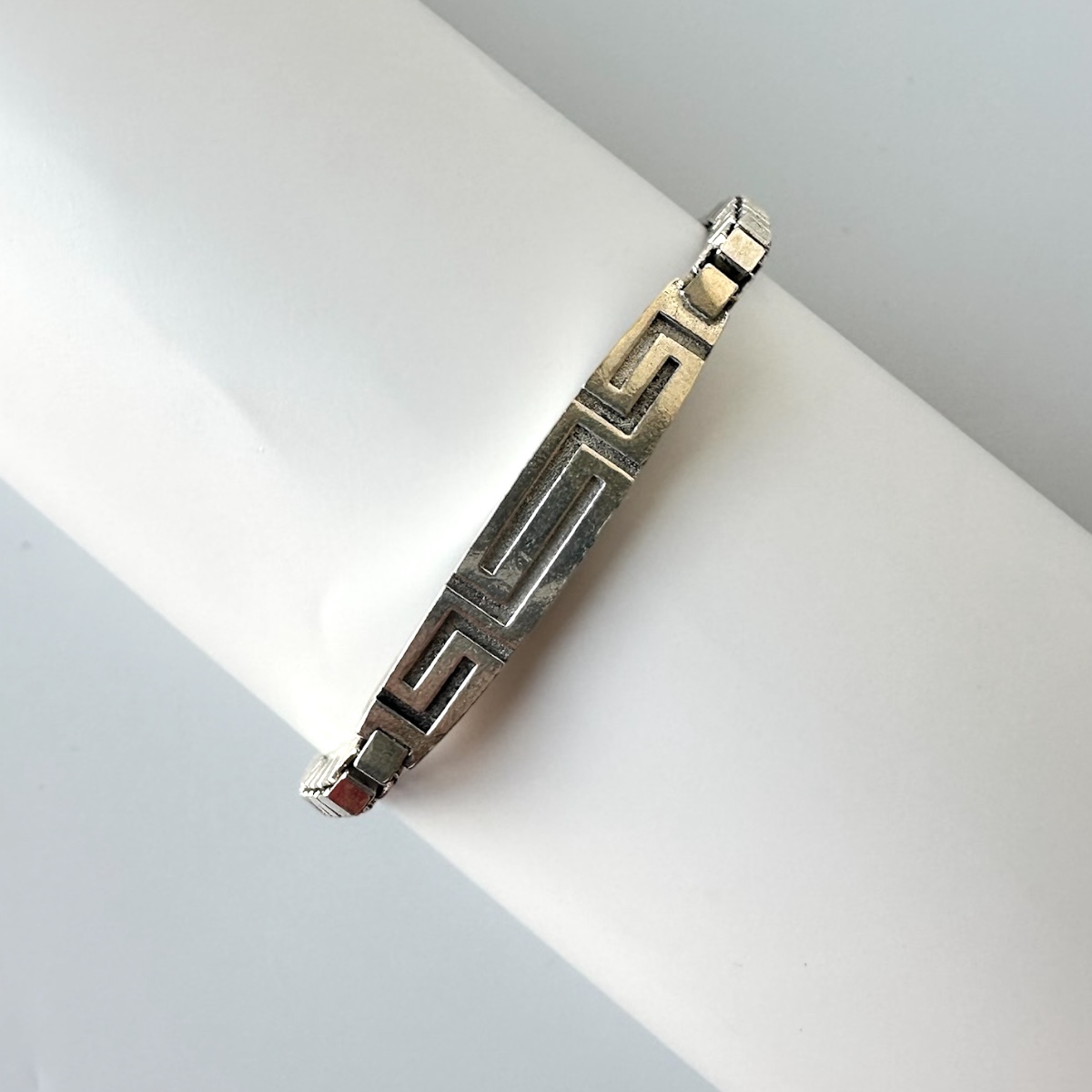 925 Sterling Silver Double Cube Chain Bracelet
