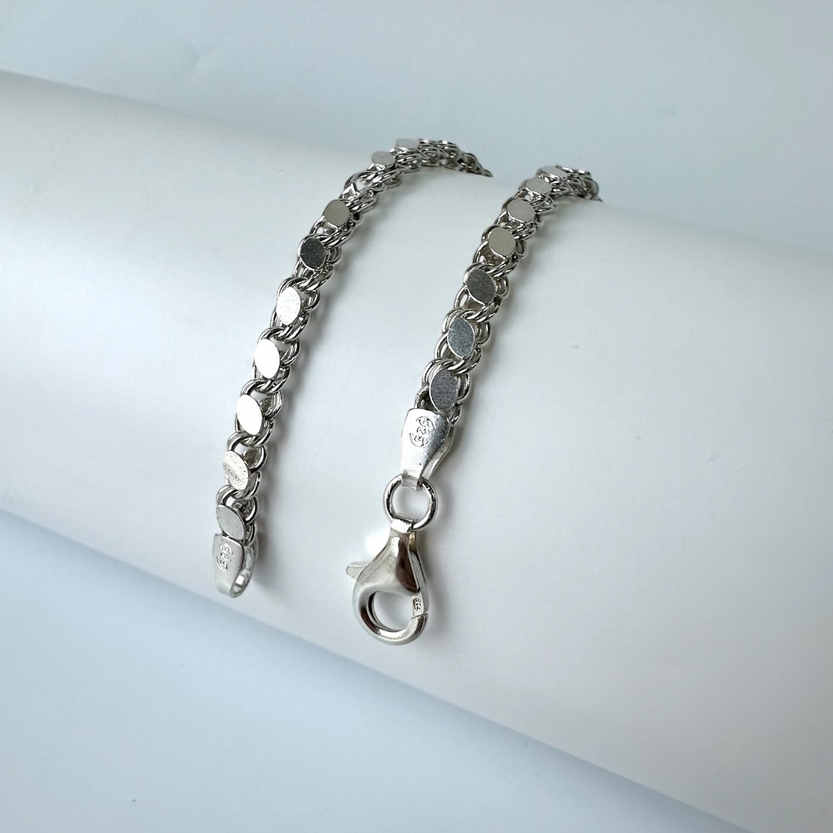 925 Sterling Barley Chain Men’s Silver Necklace