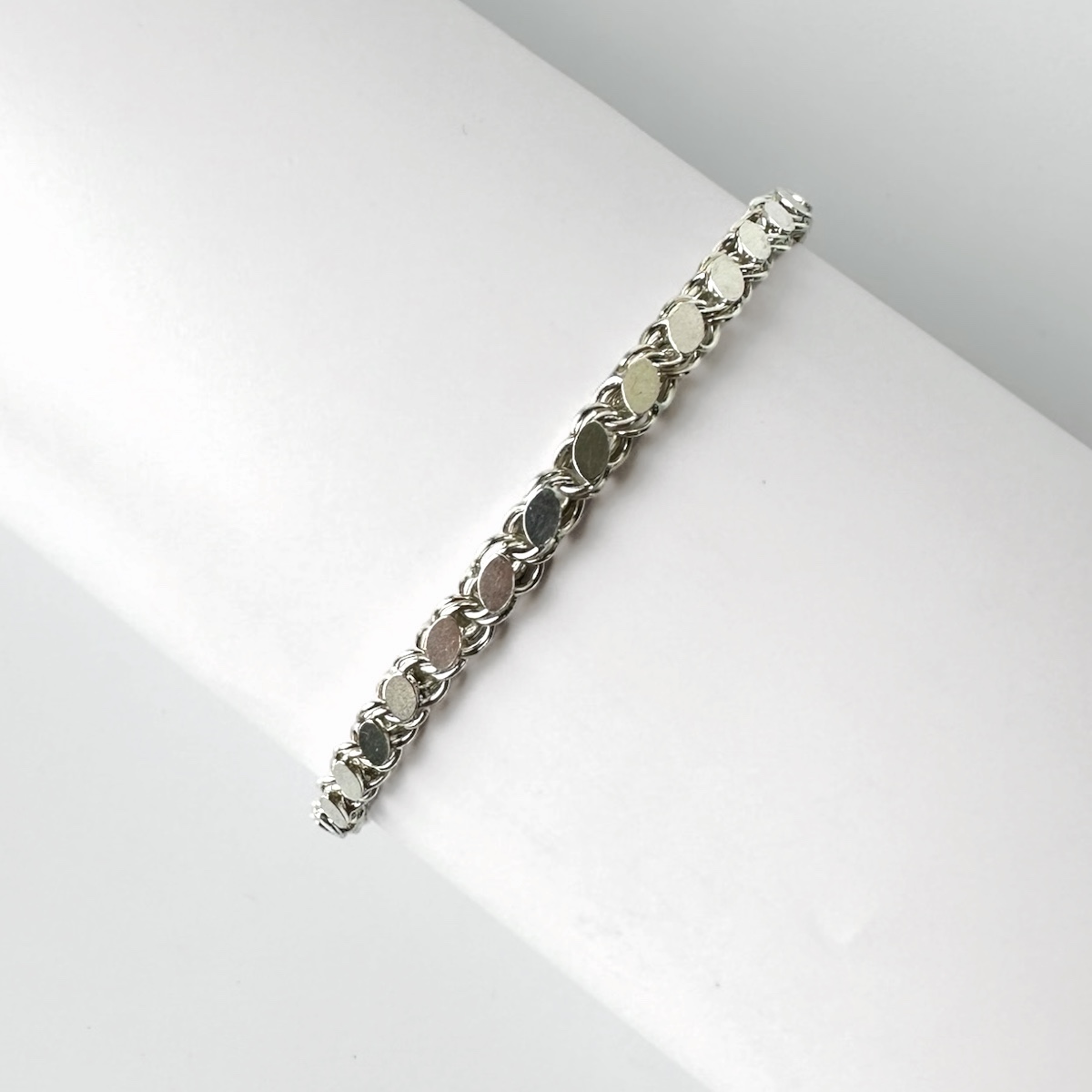 925 Sterling Barley Chain Men’s Silver Bracelet