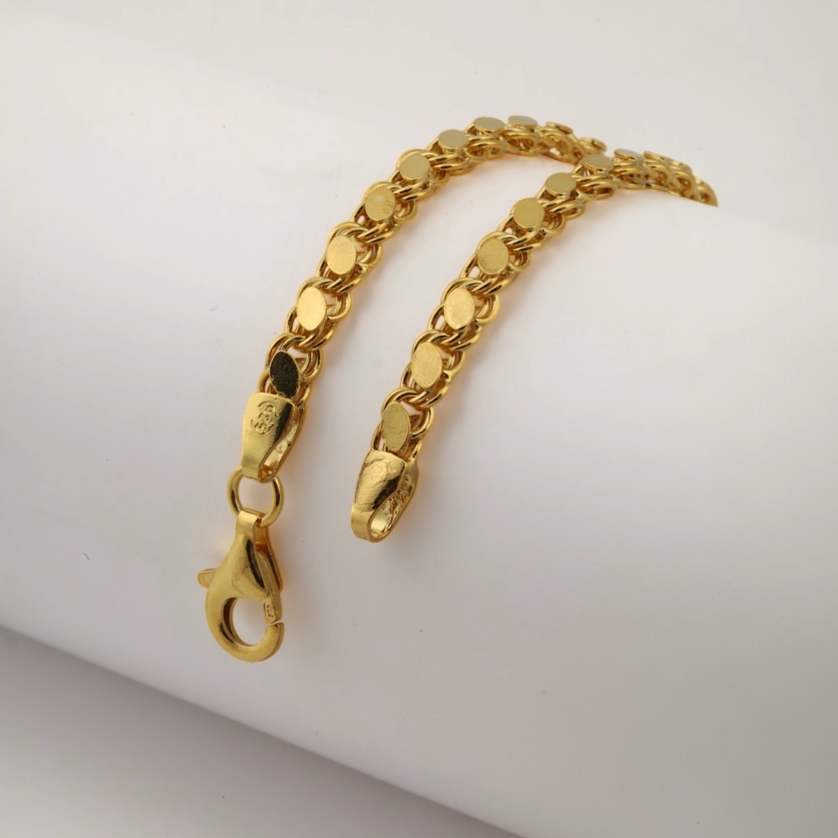 925 Sterling Barley Chain Men’s Silver Bracelet