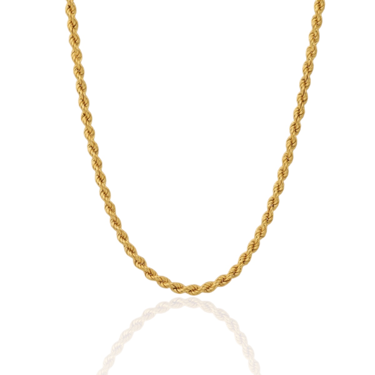925 K Gold Plated Halat Twist Silver Necklace