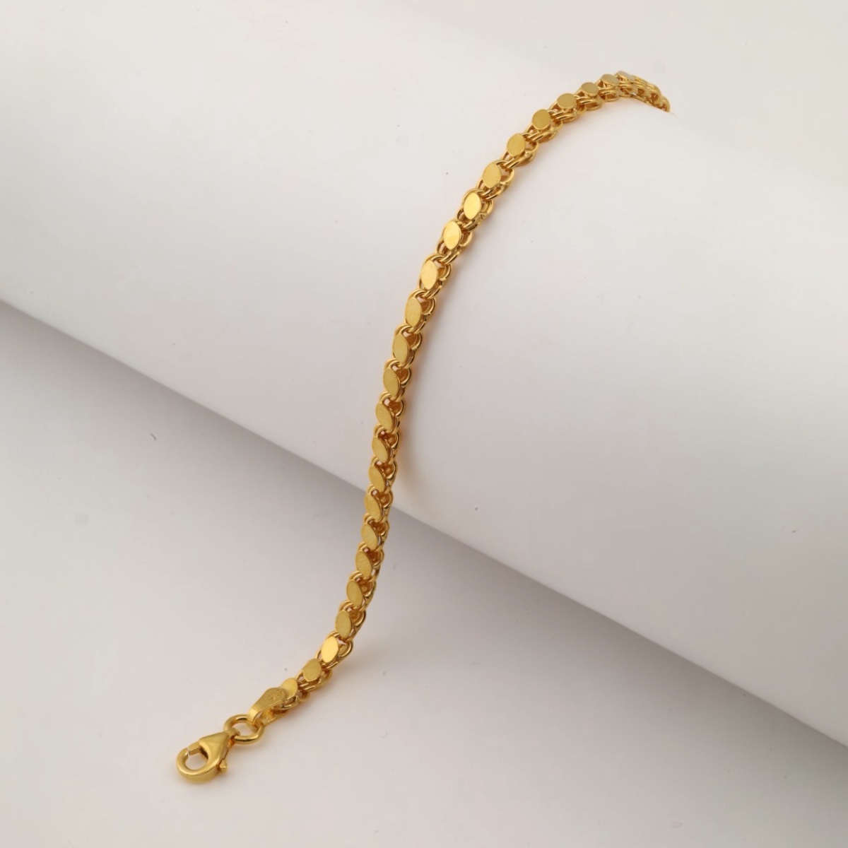 925 Sterling Barley Chain Men’s Silver Bracelet