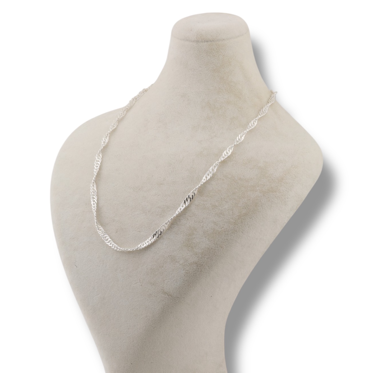925 Sterling Silver Singapore Model Men’s Necklace