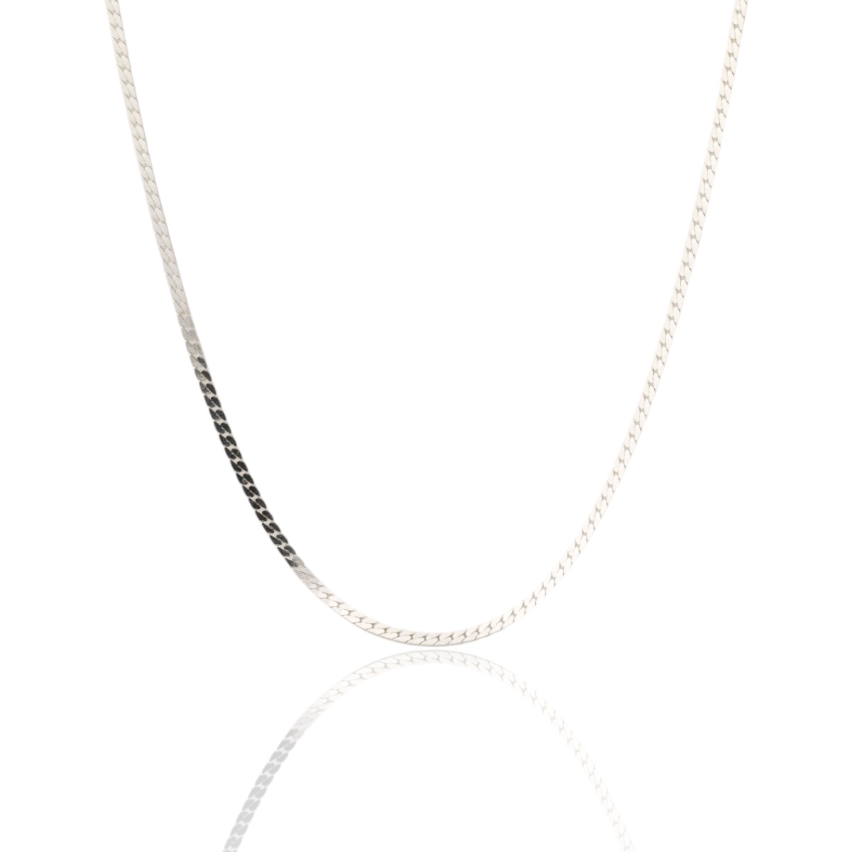 925 K Ezme Gourmette Silver Necklace