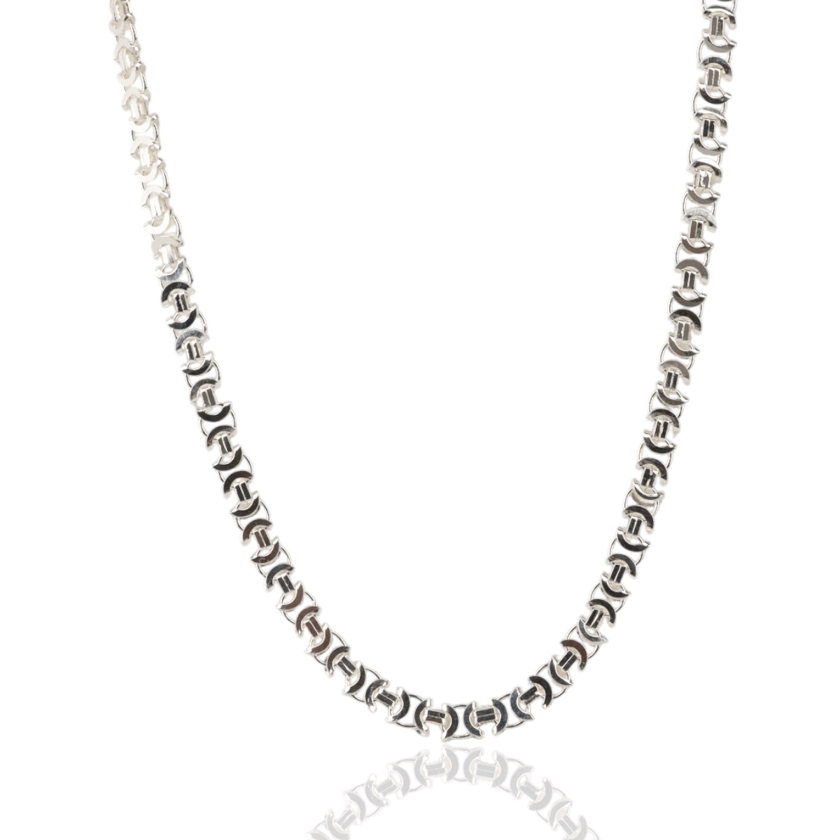 925 K Euro Silver Men's Necklace