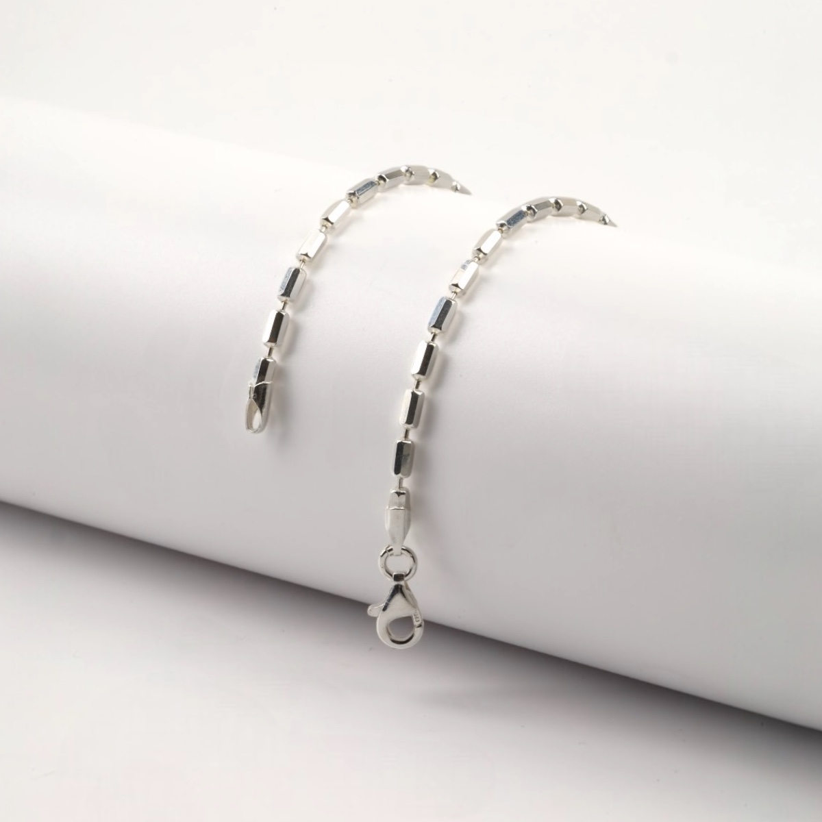 925 Barley Silver Chain Men’s Necklace