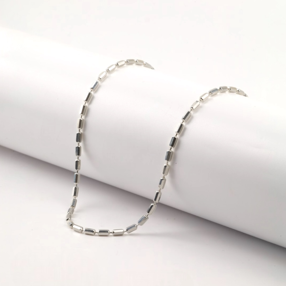 925 Barley Silver Chain Men’s Necklace