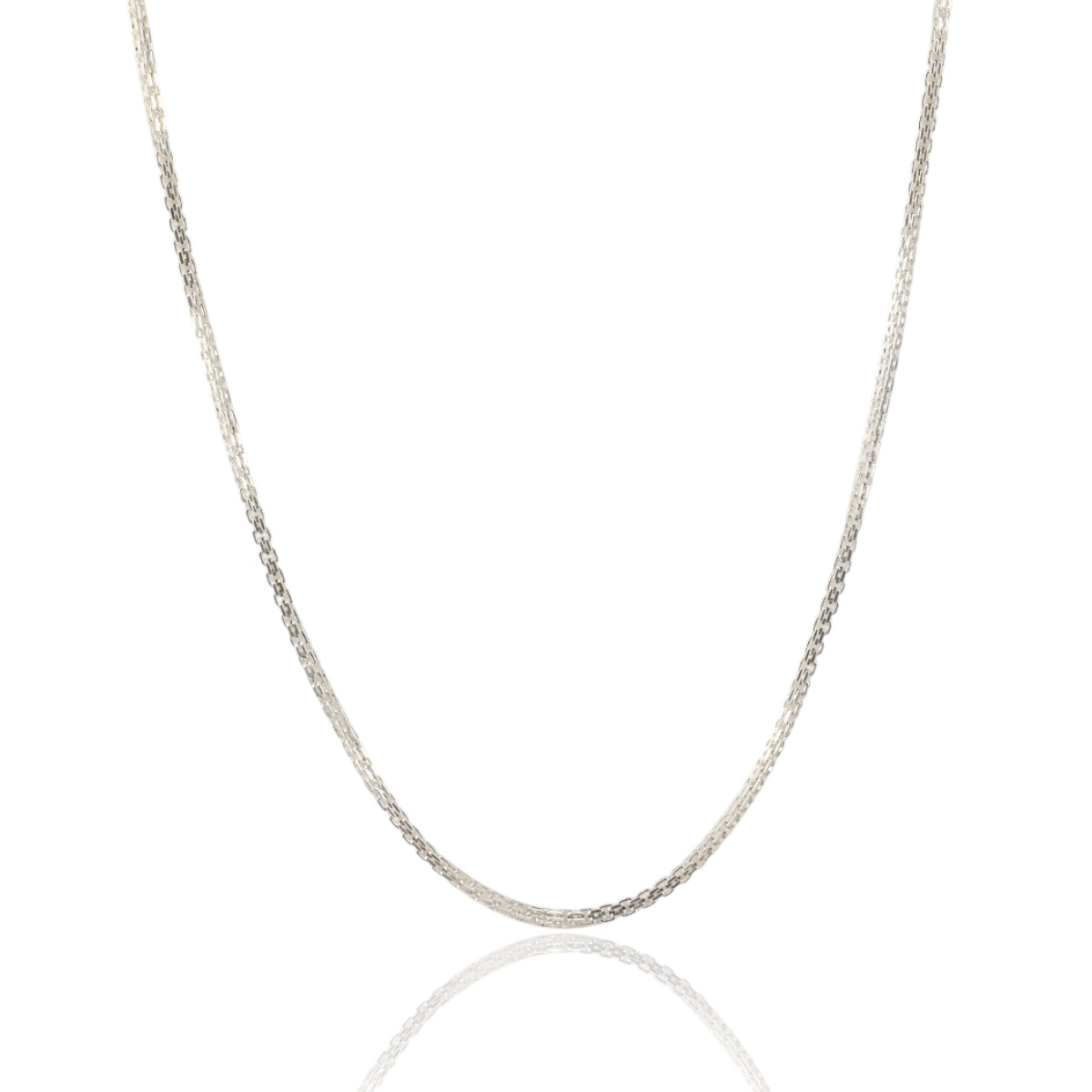 925 K Italian Silver Men's Chain Necklace