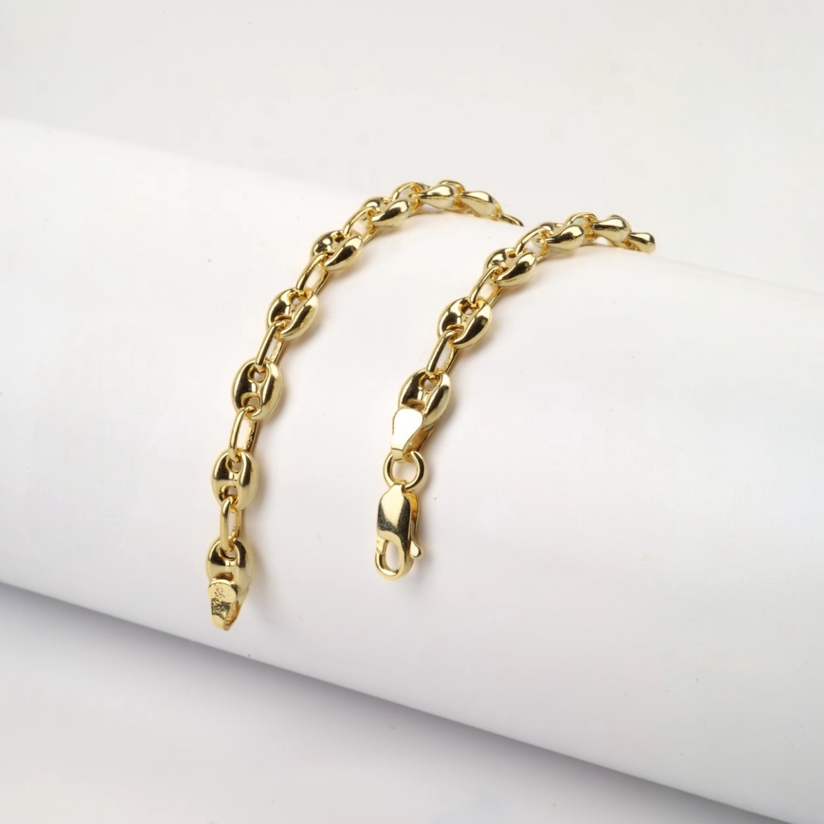 925 Carat Gold Plated Sailor Silver Necklace