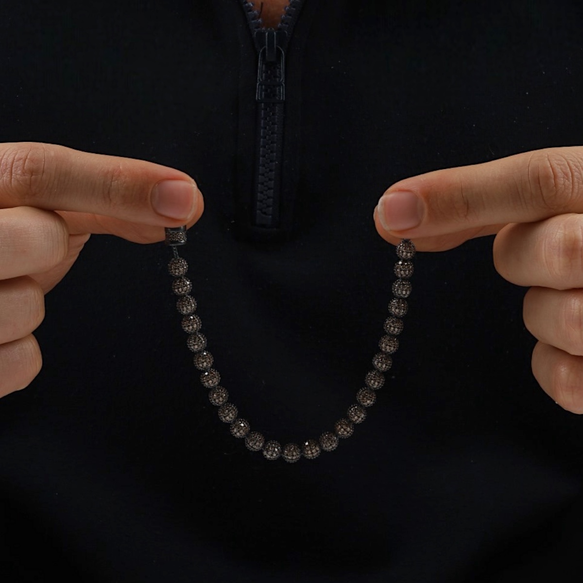 Unisex Silver Bracelet with 925 Sterling Stone