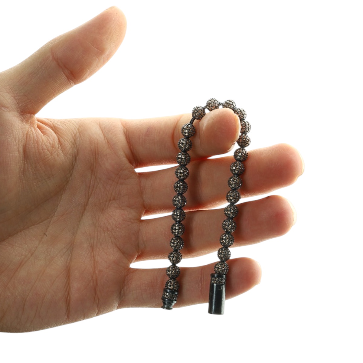 Unisex Silver Bracelet with 925 Sterling Stone