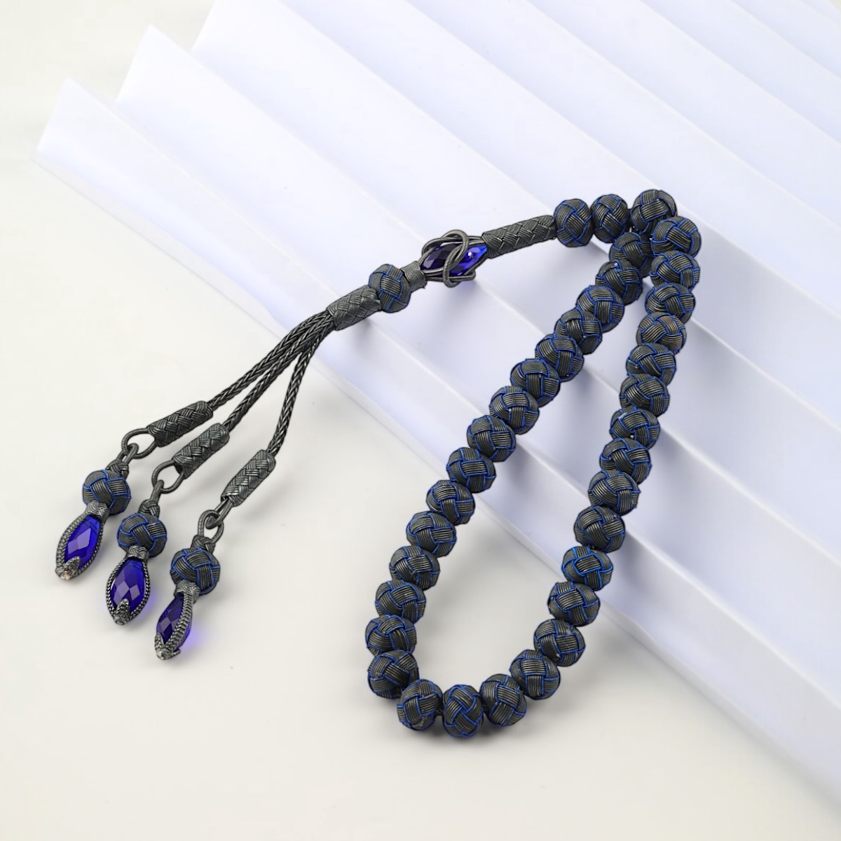 Kazaziye Silver Rosary White