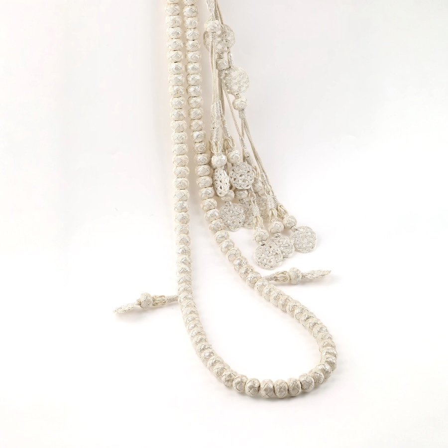 1000 K sterling silver 100 silver rosary beads