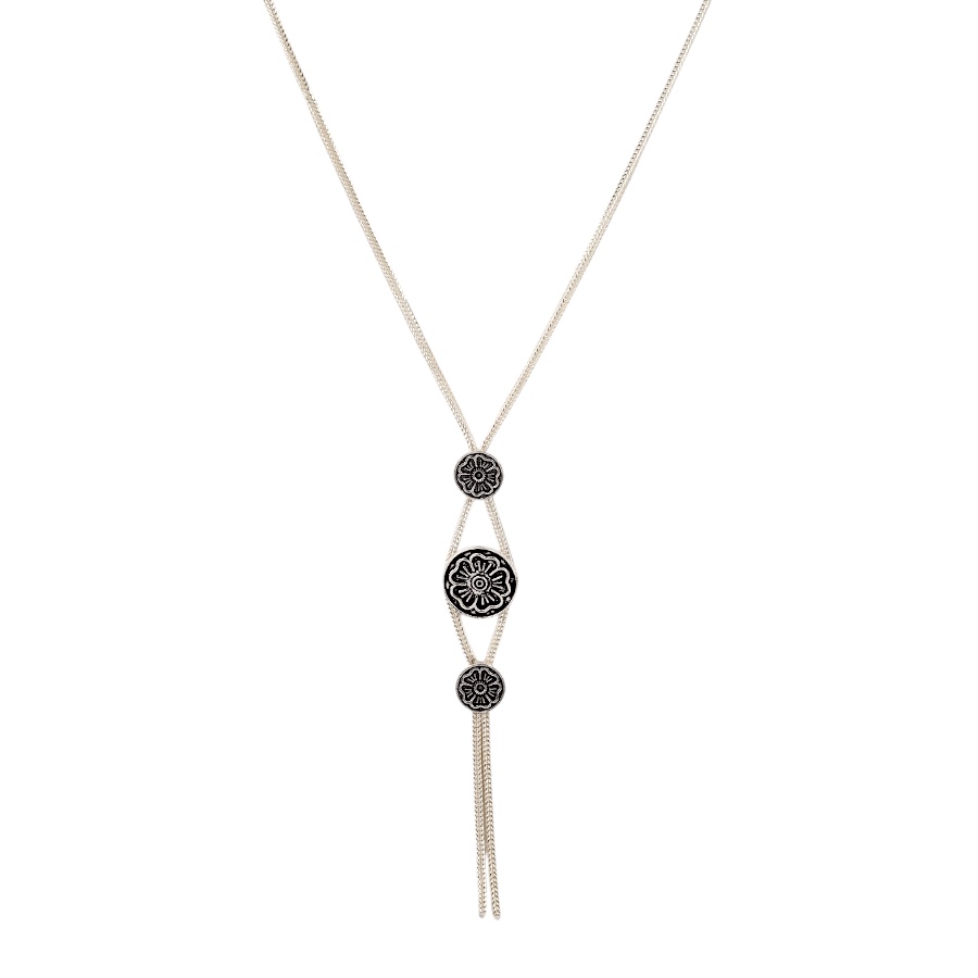 925 Sterling Mardin Straw Necklace with Motif