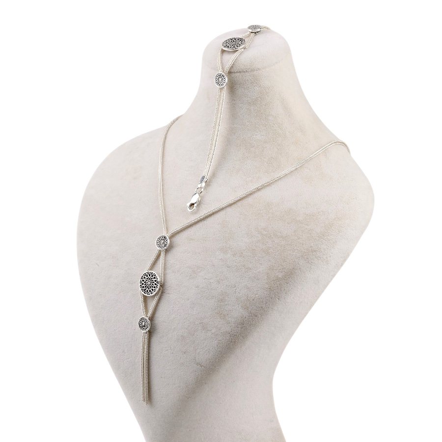 925 Carat Motif Mardin Wicker Silver Set