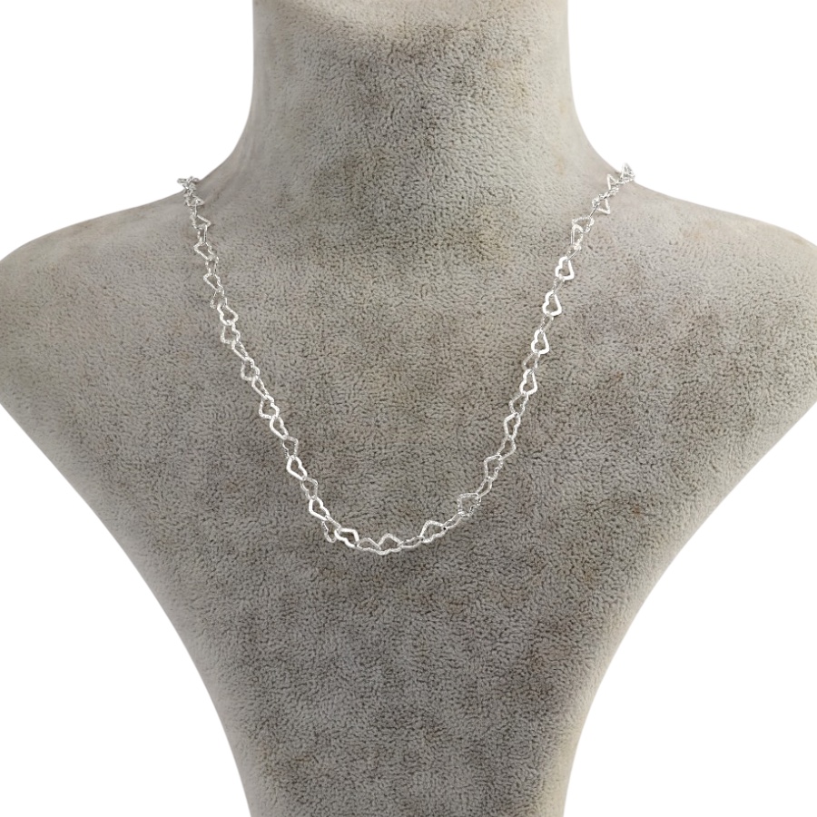 925 Sterling Silver Herringbone Chain Necklace