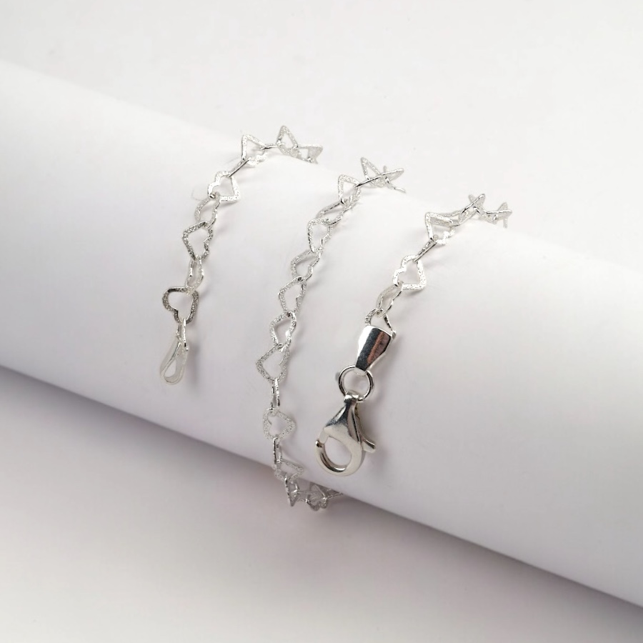 925 Sterling Silver Herringbone Chain Necklace