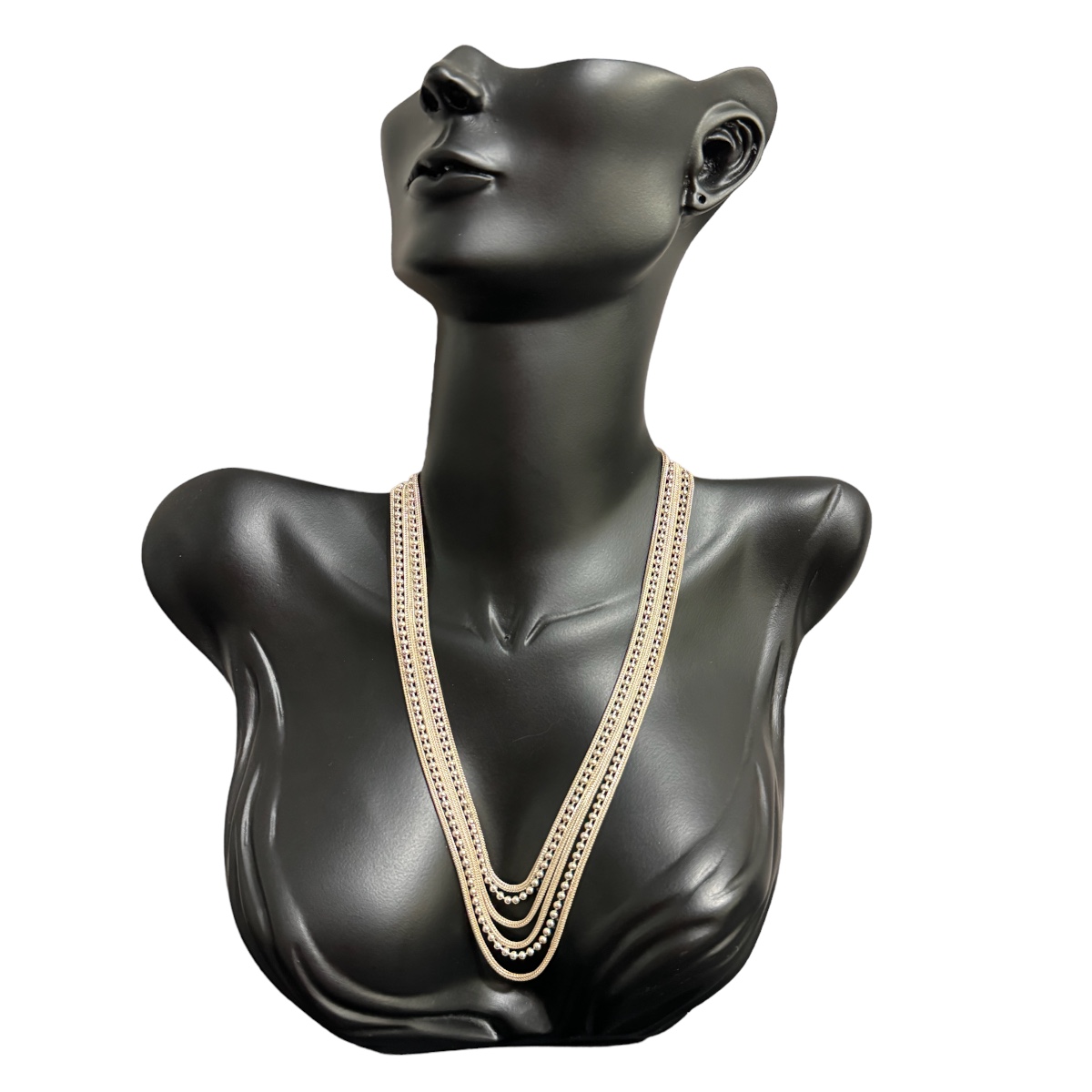 Dorica Poured Mardin Mesh Silver Women's Necklace