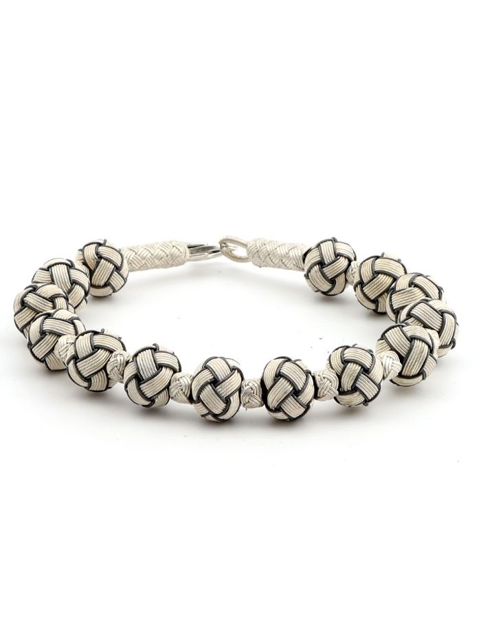 Black and White Bulk Kazaziye Bracelet