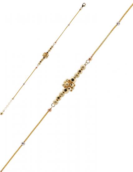 Pen Embroidery 14K Gold Bracelet