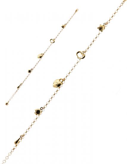 Heart Lock 14k Gold Bracelet