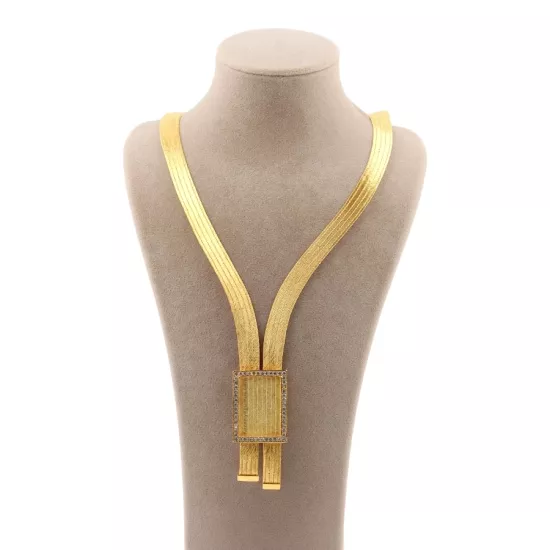 5 Sıra Trabzon Hasırı Uzun Taşlı Model Gerdanlık